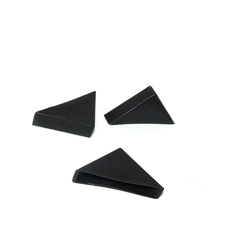 Xinally 8 Pieces Black Triangle Shape Plastic Glass Corner Guards Covers Protectors - Image 4